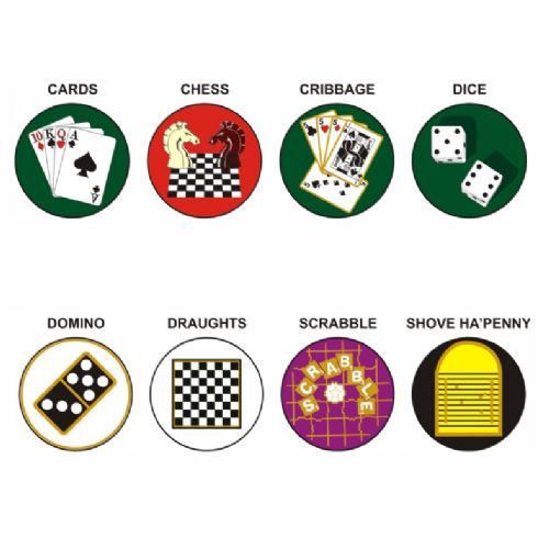 Board & Card Games pk of 5 25mm centres-